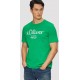S.Oliver Men Cotton Classic T-shirt with a logo print 2139909-75d1 S.Oliver Men Cotton Classic T-shirt with a logo print 2139909-75d1