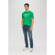 S.Oliver Men Cotton Classic T-shirt with a logo print 2139909-75d1 S.Oliver Men Cotton Classic T-shirt with a logo print 2139909-75d1