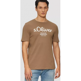 S.Oliver  Men Cotton Classic T-shirt with a logo print  2139909-84d1
