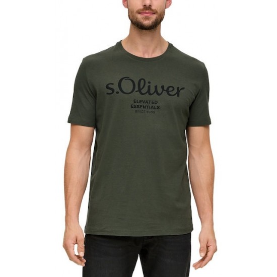 S.Oliver Ανδρικό Κοντομάνικο Μπλουζάκι Χακί 2139909-79d1 S.Oliver Ανδρικό Κοντομάνικο Μπλουζάκι Χακί 2139909-79d1