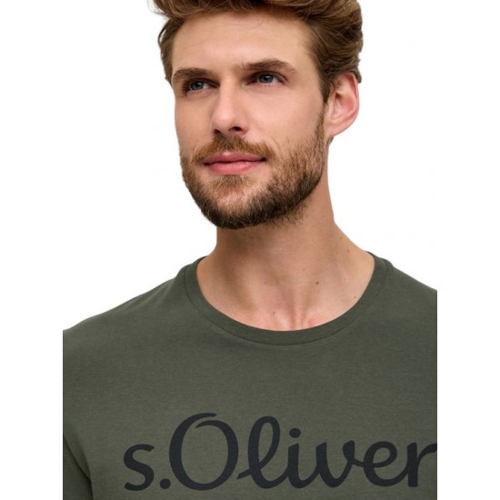 S.Oliver Ανδρικό Κοντομάνικο Μπλουζάκι Χακί 2139909-79d1 S.Oliver Ανδρικό Κοντομάνικο Μπλουζάκι Χακί 2139909-79d1