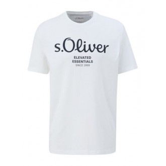 S.Oliver Ανδρικό Κοντομάνικο Μπλουζάκι Λευκό 2139909-01d1 S.Oliver Ανδρικό Κοντομάνικο Μπλουζάκι Λευκό 2139909-01d1