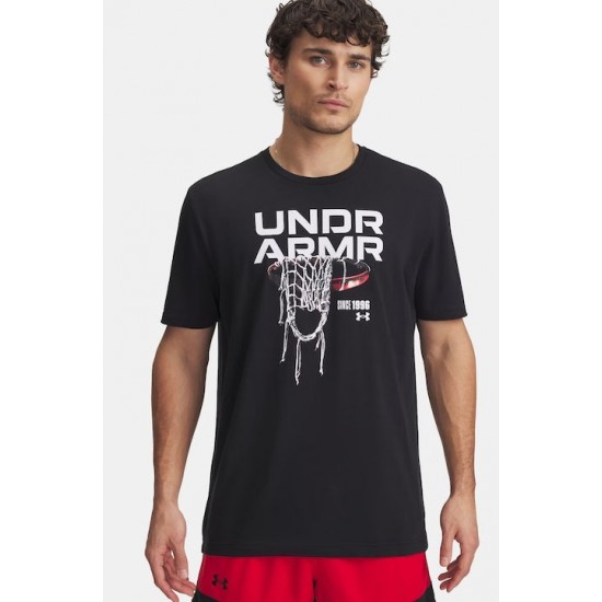 Under Armour Μπλούζα Κοντομάνικη Μαύρη 1390188-001 Under Armour Μπλούζα Κοντομάνικη Μαύρη 1390188-001