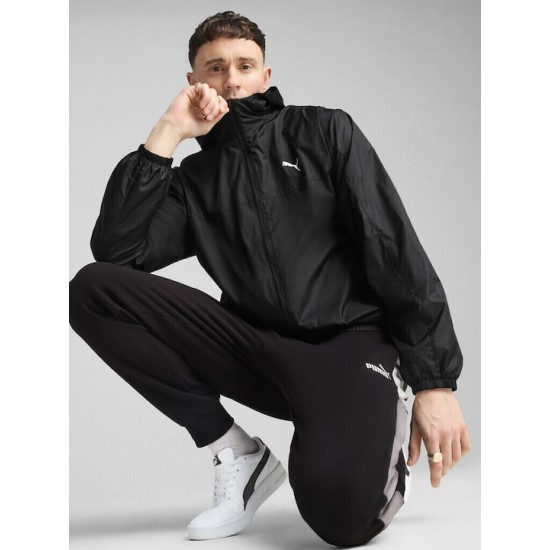 Puma Ανδρικό Μπουφάν Αντιανεμικό Μαύρο 684625-01 Puma Ανδρικό Μπουφάν Αντιανεμικό Μαύρο 684625-01