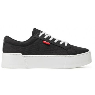 Levi's Γυναικείο Παπούτσι Πάνινο Μαύρο 234188-634-59  regular white