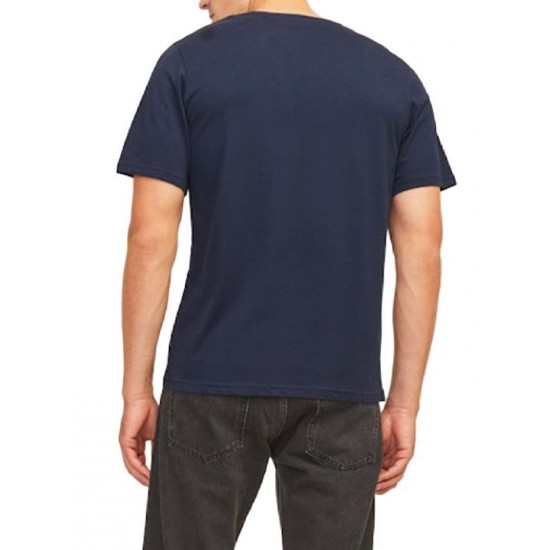 JJ Rebel Ανδρικό T-shirt Μονόχρωμο Μπλέ 12263850-sky captain JJ Rebel Ανδρικό T-shirt Μονόχρωμο Μπλέ 12263850-sky captain