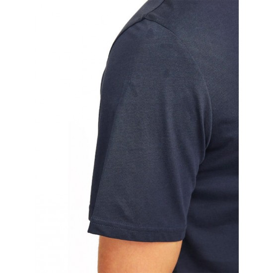 JJ Rebel Ανδρικό T-shirt Μονόχρωμο Μπλέ 12263850-sky captain JJ Rebel Ανδρικό T-shirt Μονόχρωμο Μπλέ 12263850-sky captain