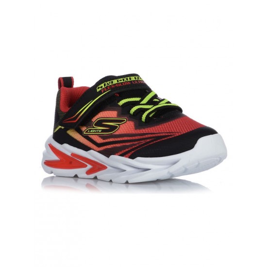 Skechers S Lights-flex-glow Ultra Παιδικά Sneakers με Σκρατς Πολύχρωμα 400139N-BKRD Skechers S Lights-flex-glow Ultra Παιδικά Sneakers με Σκρατς Πολύχρωμα 400139N-BKRD