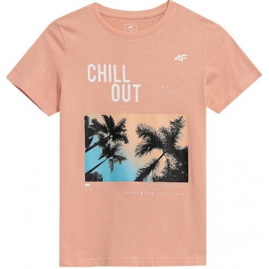 4F Παιδικό T-shirt Πορτοκαλί 4FJSS23TTSHM288-64S 4F Παιδικό T-shirt Πορτοκαλί 4FJSS23TTSHM288-64S