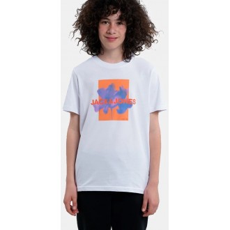 Jack & Jones Παιδικό T-shirt Λευκό 12256927 white Jack & Jones Παιδικό T-shirt Λευκό 12256927 white