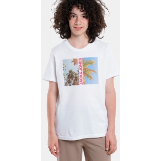 Jack & Jones Παιδικό T-Shirt Κοντομάνικο 12249870 white Jack & Jones Παιδικό T-Shirt Κοντομάνικο 12249870 white