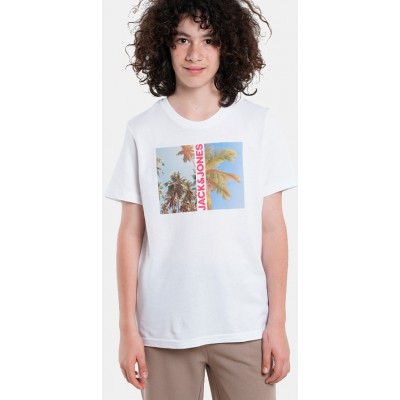 Jack & Jones Παιδικό T-Shirt Κοντομάνικο 12249870 white Jack & Jones Παιδικό T-Shirt Κοντομάνικο 12249870 white