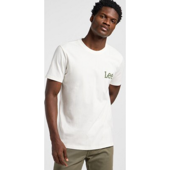 Lee Ανδρικό T-shirt Εκρού με Λογότυπο lmg0008 - ecru Lee Ανδρικό T-shirt Εκρού με Λογότυπο lmg0008 - ecru