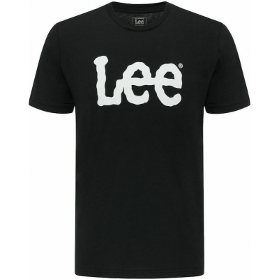 Lee Ανδρικό T-shirt Μαύρο με Λογότυπο L65QAI01 Lee Ανδρικό T-shirt Μαύρο με Λογότυπο L65QAI01
