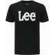 Lee Ανδρικό T-shirt Μαύρο με Λογότυπο L65QAI01 Lee Ανδρικό T-shirt Μαύρο με Λογότυπο L65QAI01