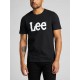 Lee Ανδρικό T-shirt Μαύρο με Λογότυπο L65QAI01 Lee Ανδρικό T-shirt Μαύρο με Λογότυπο L65QAI01