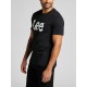 Lee Ανδρικό T-shirt Μαύρο με Λογότυπο L65QAI01 Lee Ανδρικό T-shirt Μαύρο με Λογότυπο L65QAI01