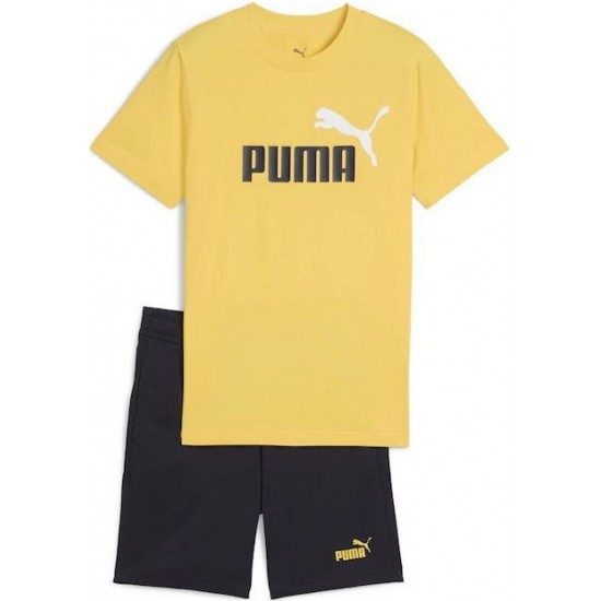 Puma Παιδικό Σετ με Σορτς Καλοκαιρινό 2τμχ κίτρινο 686298-55 Puma Παιδικό Σετ με Σορτς Καλοκαιρινό 2τμχ κίτρινο 686298-55