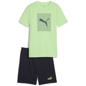 Puma Παιδικό Σετ με Σορτς Καλοκαιρινό 2τμχ Πράσινο 686300-49 Puma Παιδικό Σετ με Σορτς Καλοκαιρινό 2τμχ Πράσινο 686300-49