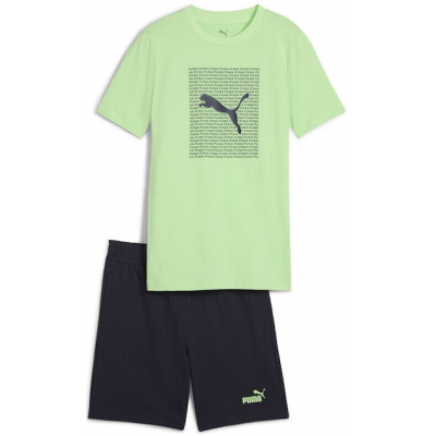 Puma Παιδικό Σετ με Σορτς Καλοκαιρινό 2τμχ Πράσινο 686300-49