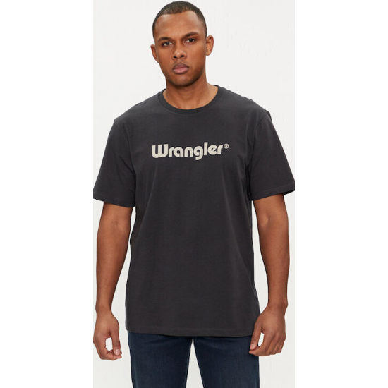 Wrangler Μπλούζα Κοντομάνικη Μαύρη 112350526-black Wrangler Μπλούζα Κοντομάνικη Μαύρη 112350526-black