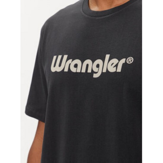 Wrangler Μπλούζα Κοντομάνικη Μαύρη 112350526-black Wrangler Μπλούζα Κοντομάνικη Μαύρη 112350526-black