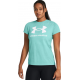 Under Armour Γυναικείο Αθλητικό T-shirt Hydro Green-white 1356305-348 Under Armour Γυναικείο Αθλητικό T-shirt Hydro Green-white 1356305-348