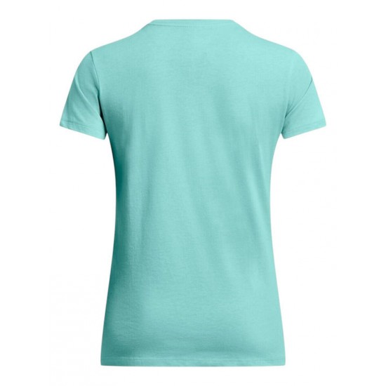 Under Armour Γυναικείο Αθλητικό T-shirt Hydro Green-white 1356305-348 Under Armour Γυναικείο Αθλητικό T-shirt Hydro Green-white 1356305-348