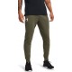 Under Armour Terry Rival Παντελόνι Φόρμας με Λάστιχο Khaki 1380843-390