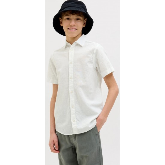Jack & Jones Παιδικό Πουκάμισο 12268986 white Jack & Jones Παιδικό Πουκάμισο 12268986 white
