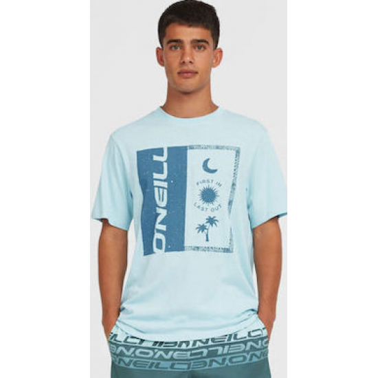 O'Neill Ανδρικό T-shirt ΓΑΛΑΖΙΟ 2850333 - 15072 morning glory O'Neill Ανδρικό T-shirt ΓΑΛΑΖΙΟ 2850333 - 15072 morning glory