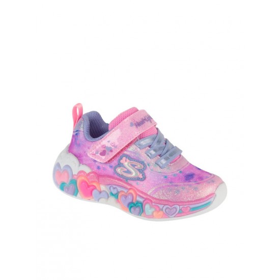 Skechers Heart Παιδικά Sneakers με Φωτάκια Ροζ 302696N-LPMT