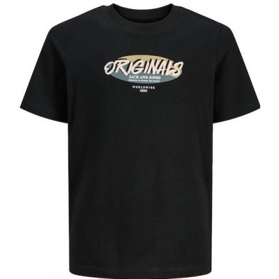 Jack & Jones Παιδική Μπλούζα Κοντομάνικη Μαυρο 12278350 black