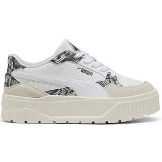 Puma Karmen Ii Idol Snake Chic Γυναικεία Sneakers Λευκά 400395-01