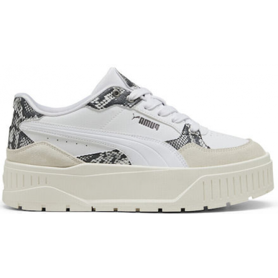 Puma Karmen Ii Idol Snake Chic Γυναικεία Sneakers Λευκά 400395-01 Puma Karmen Ii Idol Snake Chic Γυναικεία Sneakers Λευκά 400395-01