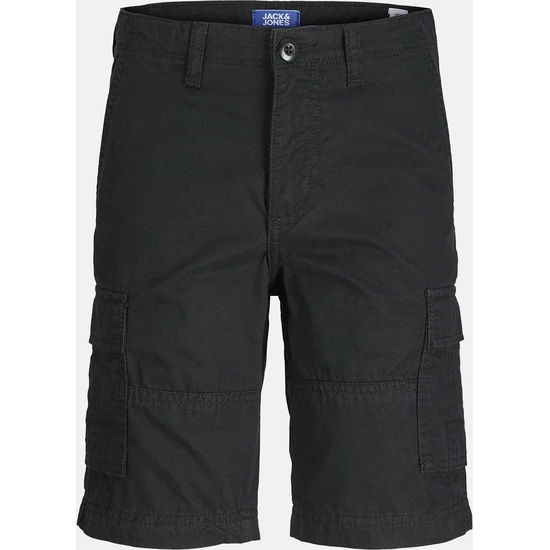 Jack & Jones Παιδική Βερμούδα Cargo Μαύρη 12274580-black Jack & Jones Παιδική Βερμούδα Cargo Μαύρη 12274580-black