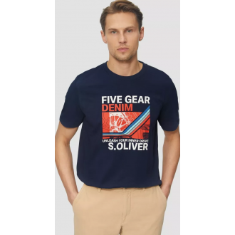 s.Oliver Μπλούζα Κοντομάνικη Navy 2164762-58D1 s.Oliver Μπλούζα Κοντομάνικη Navy 2164762-58D1