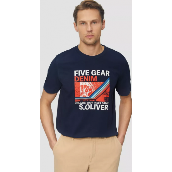 s.Oliver Μπλούζα Κοντομάνικη Navy 2164762-58D1 s.Oliver Μπλούζα Κοντομάνικη Navy 2164762-58D1