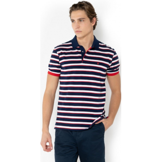 The Bostonians Polo Μπλούζα Κοντομάνικη Μπλε, Κόκκινο 3PS4460-B166NV