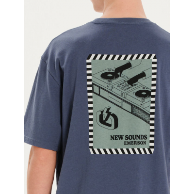 Emerson T-shirt Μπλε 251.EM33.44-Indigo-Blue Emerson T-shirt Μπλε 251.EM33.44-Indigo-Blue