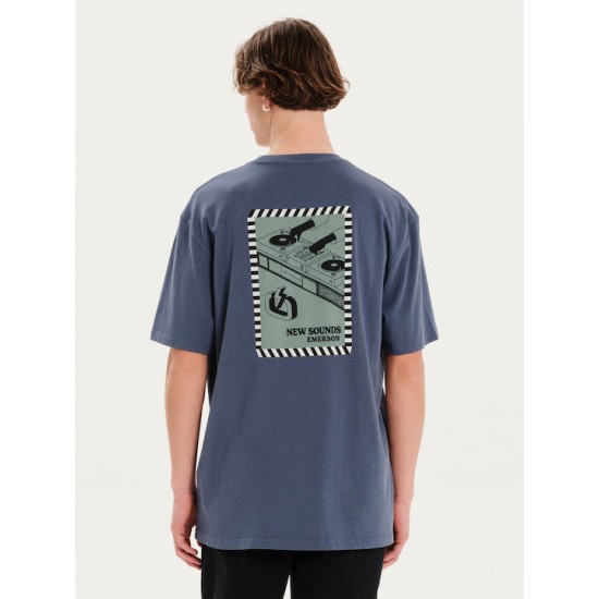 Emerson T-shirt Μπλε 251.EM33.44-Indigo-Blue Emerson T-shirt Μπλε 251.EM33.44-Indigo-Blue