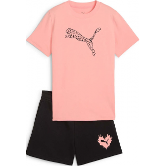 Puma Παιδικό Σετ με Σορτς Καλοκαιρινό 2τμχ Ροζ 686308-18
