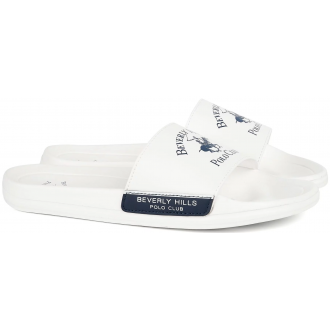 Beverly Hills Polo Club Ανδρικές Παντόφλες Άσπρες bhm519500 - 0061 white Beverly Hills Polo Club Ανδρικές Παντόφλες Άσπρες bhm519500 - 0061 white