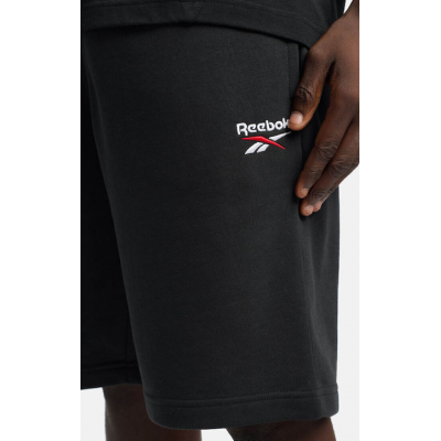 Reebok Men's Identity Small Logo Ft Short Black White 100221791