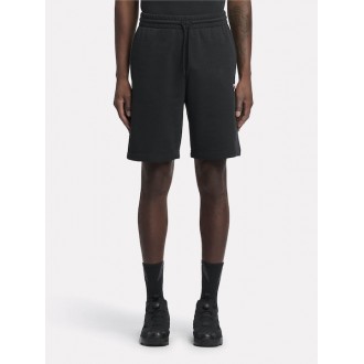 Reebok Men's Identity Small Logo Ft Short Black White 100221791 Reebok Men's Identity Small Logo Ft Short Black White 100221791