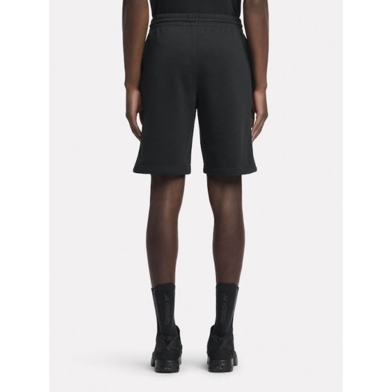 Reebok Men's Identity Small Logo Ft Short Black White 100221791 Reebok Men's Identity Small Logo Ft Short Black White 100221791