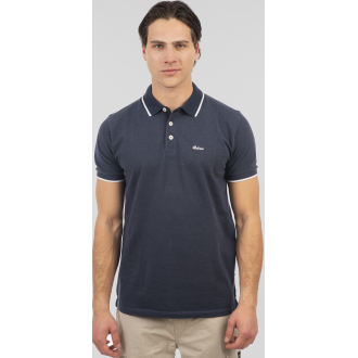 Rebase Polo Pique 251rps - 3038 indigo melange Rebase Polo Pique 251rps - 3038 indigo melange