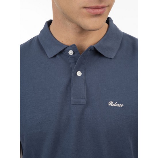 Rebase Polo T-shirt 251rps - 3032 indigo