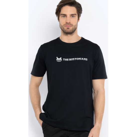 The Bostonians Αθλητικό T-shirt Μαύρο 3TS1287-B031BL The Bostonians Αθλητικό T-shirt Μαύρο 3TS1287-B031BL
