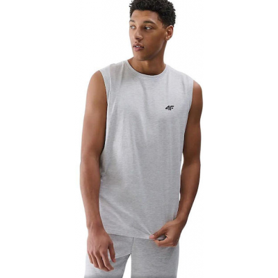 4F Αθλητική Μπλούζα Cold Light Grey Melange 4FWMM00TSLEM125-27M 4F Αθλητική Μπλούζα Cold Light Grey Melange 4FWMM00TSLEM125-27M